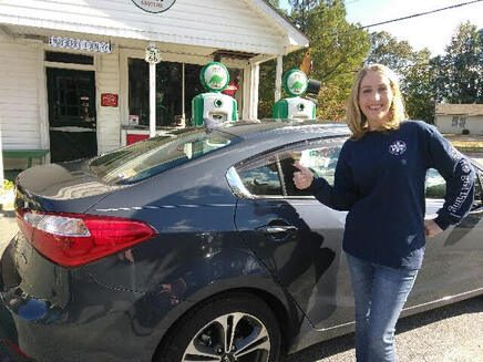 Sedan repair, happy customer